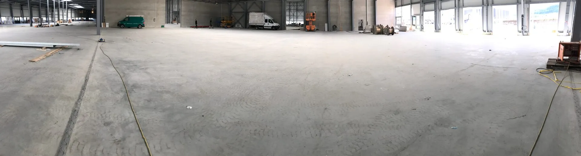 Verdichtung mit Rüttelbohle, Laser-Nivellement
