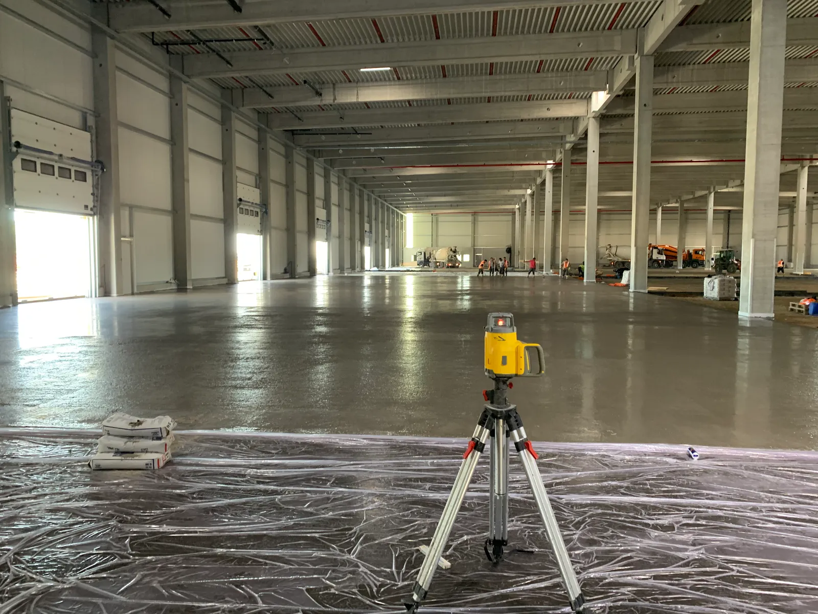 Fertig gestellter Industrieboden